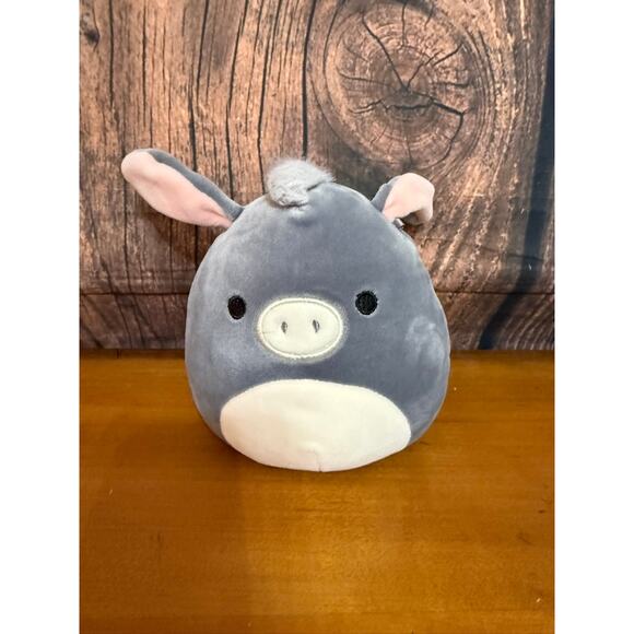 Squishmallows Jason the Gray Donkey Mini Plush Toy Retired 2023 Farm Squad - Picture 1 of 5